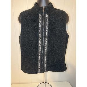 Harley Davidson Fleece Full Zip Vest Jacket Men Sz Medium Black